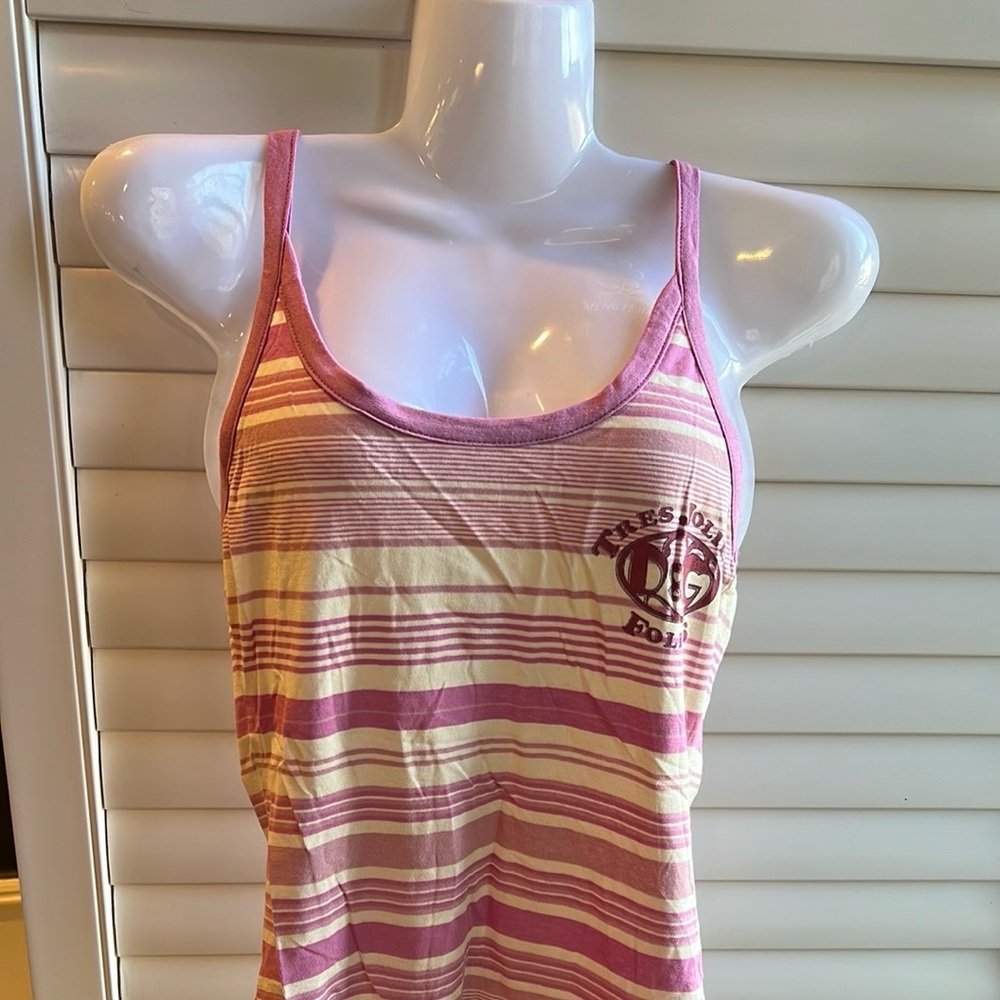 D&G Striped Pink and Cream Women's Top